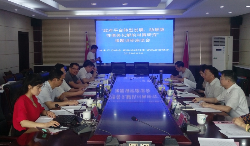 北冰院長參與“政府平臺轉(zhuǎn)型發(fā)展，助推隱性債務(wù)化解的對策研究”課題調(diào)研座談會(huì)